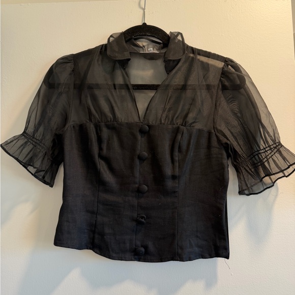 Reformation Avianna Linen Top - Picture 2 of 3